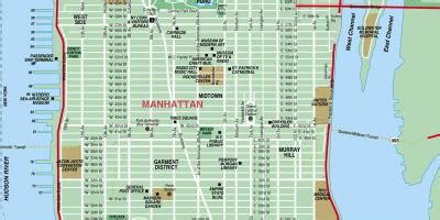 manhattan streets and avenues.